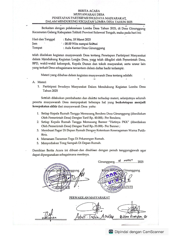 PENETAPAN PARTISIPASI SWADAYA MASYARAKAT